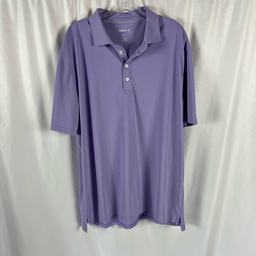 johnnie-O Purple Polo Classic Collar Relaxed Fit